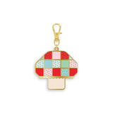 Quilty Charms: Mushroom Enamel Charm with Tasha Noel