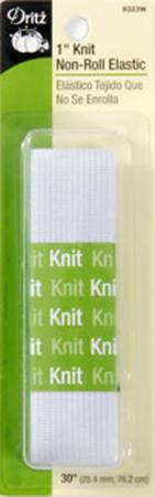 1" Ribbed Non-Roll Elastic