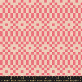 Lofi Linens: Bitmapped in Neon Coral