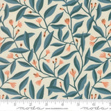 Feather and Forest Bloom: Foliage Sprouts in Azure