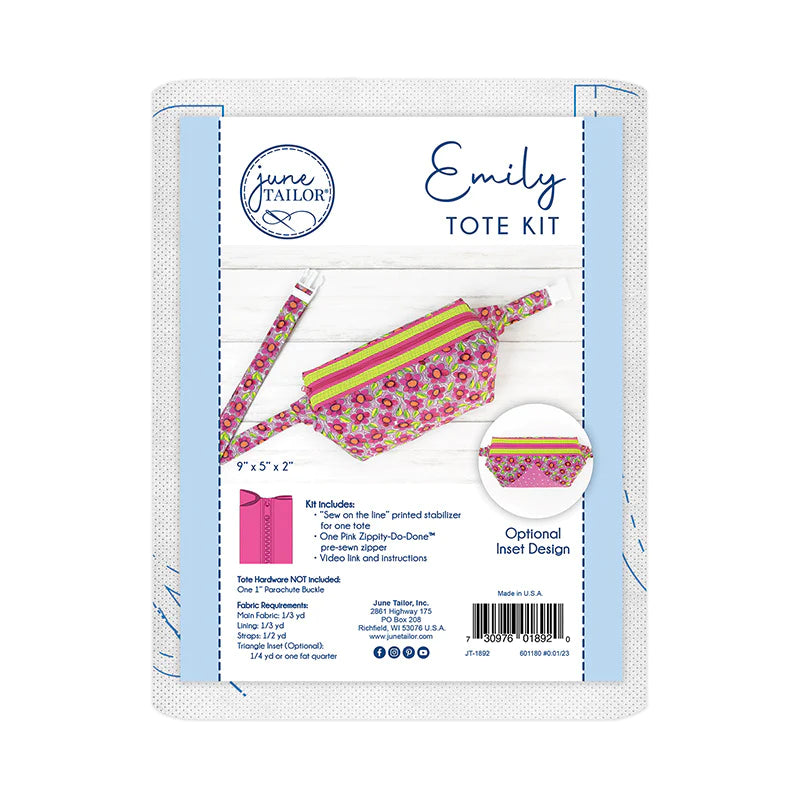 Emily Tote Kit - Pink Zipper