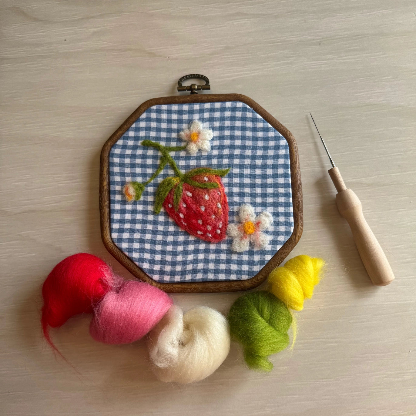 Plum Diddle - Berry Sweet Painting With Wool Kit
