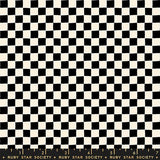 1-800 Calico: Block Print Checks in Black