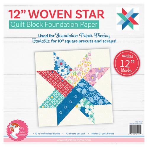 12" Woven Star Foundation Papers