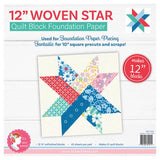 12" Woven Star Foundation Papers