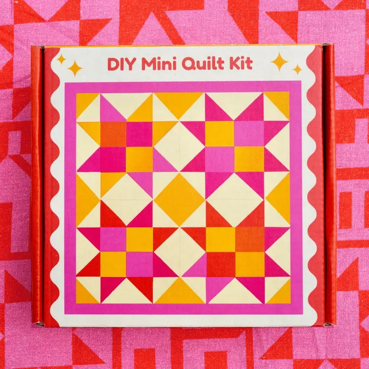 DIY Mini Quilt Kit in Two Color Pallet Options