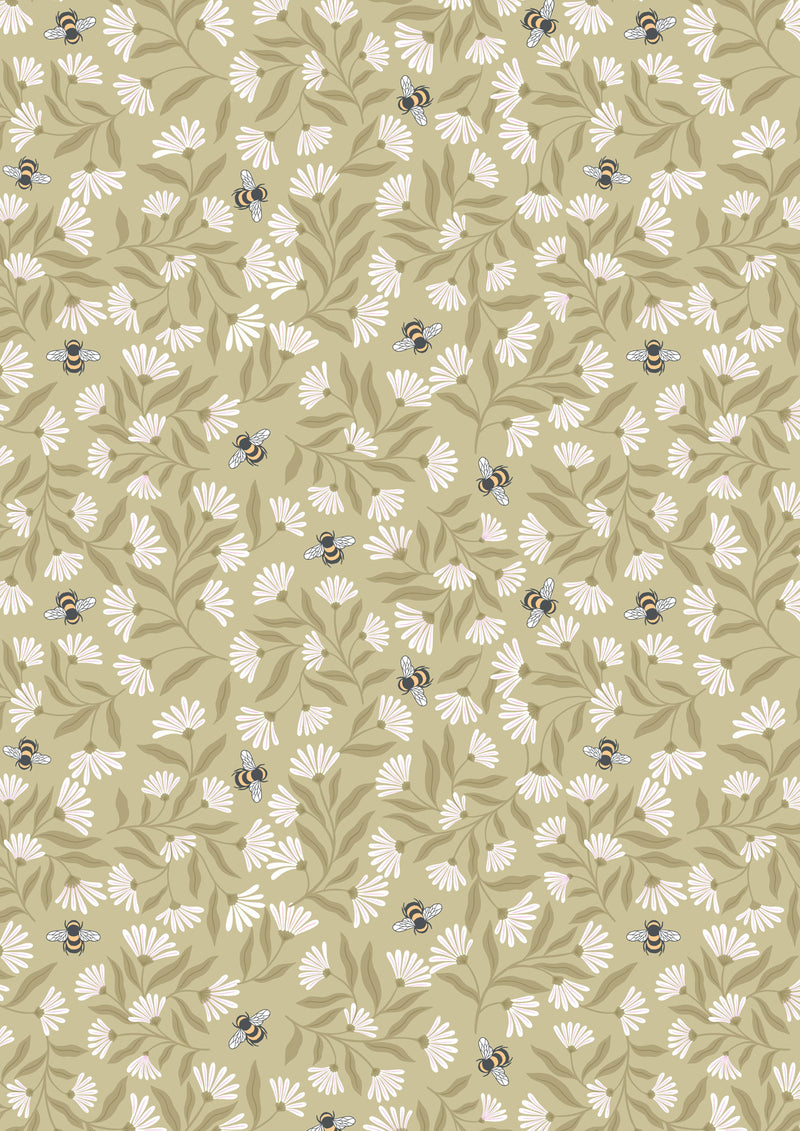 Honey Sweet: Bees in Sage Green