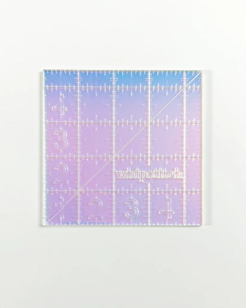 Feral Notions: 4.5" Square Iridescent Ruler