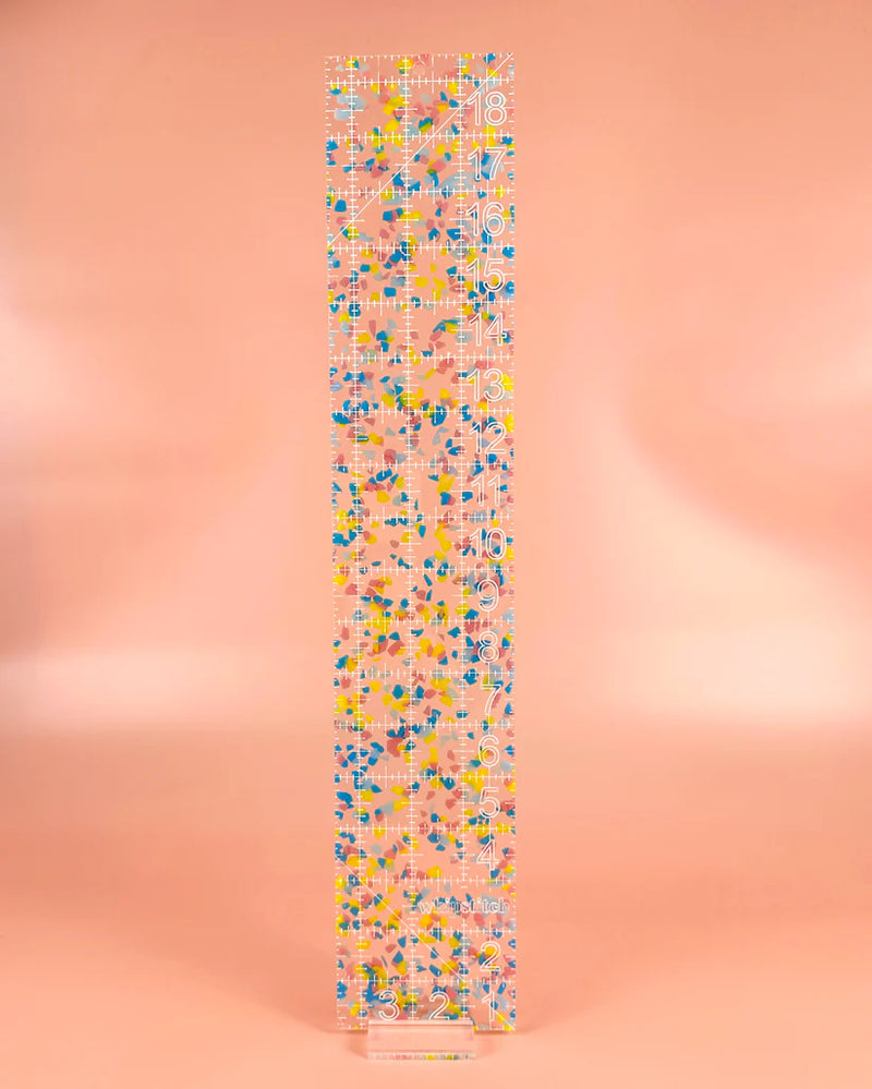 Feral Notions: Confetti Fat Quarter (3.5" x 18.5") Ruler