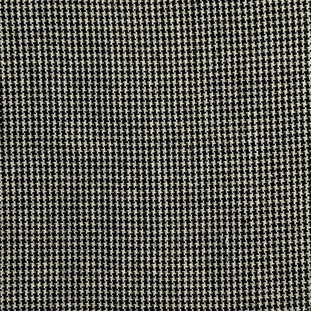 Diamond Textiles: American Vintage Tiny Houndstooth in Cream/Black