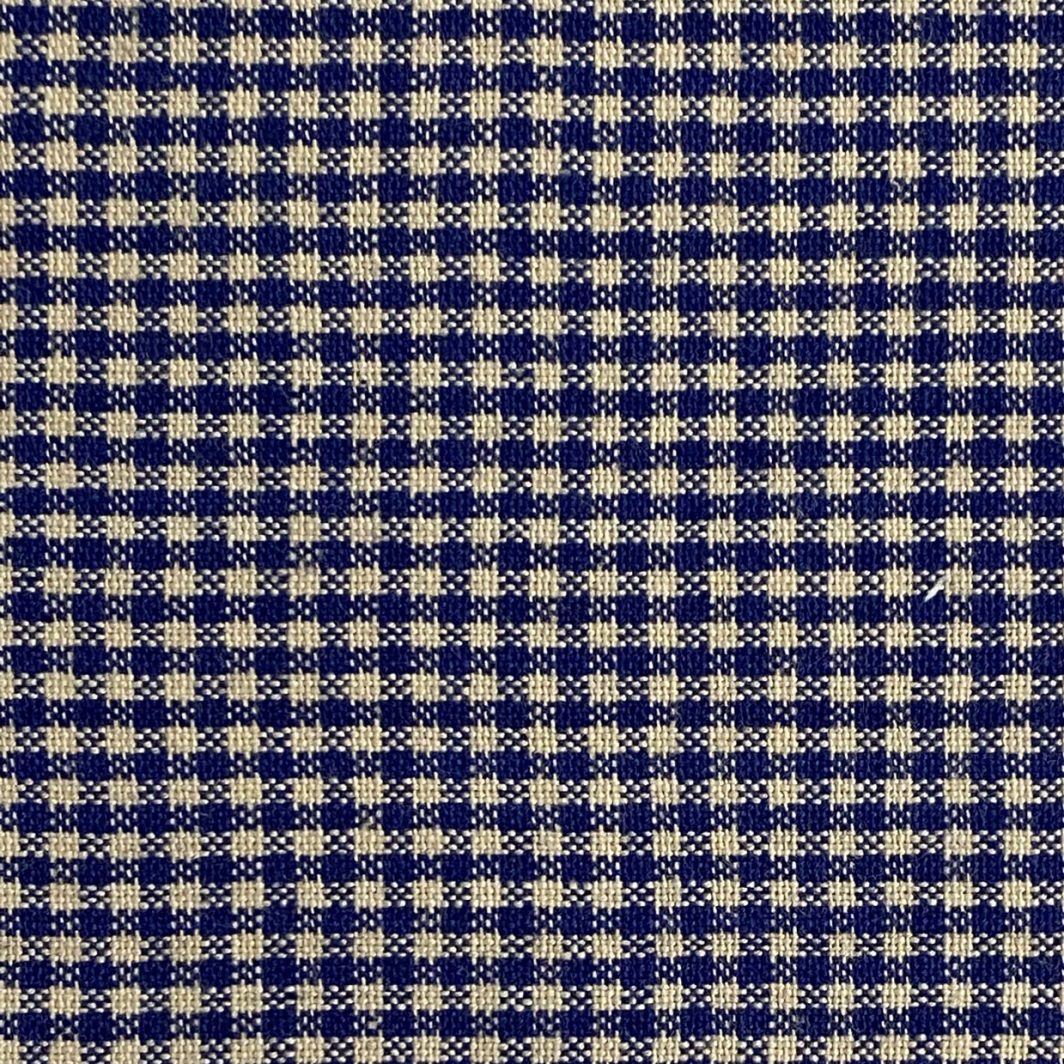 Diamond Textiles: American Vintage Small Gingham in Blue/Cream