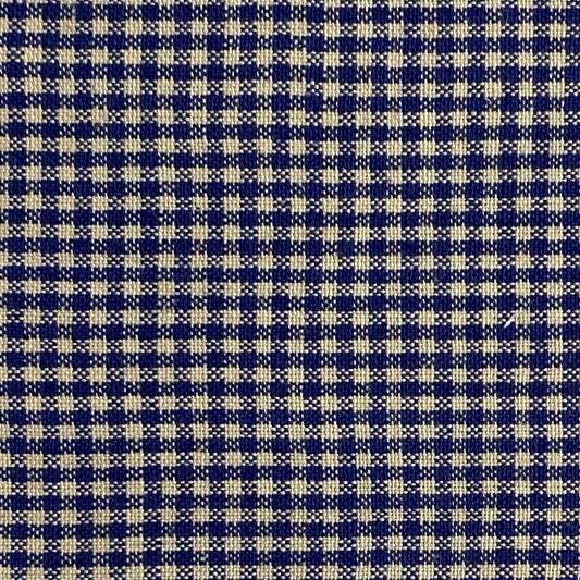Diamond Textiles: American Vintage Small Gingham in Blue/Cream