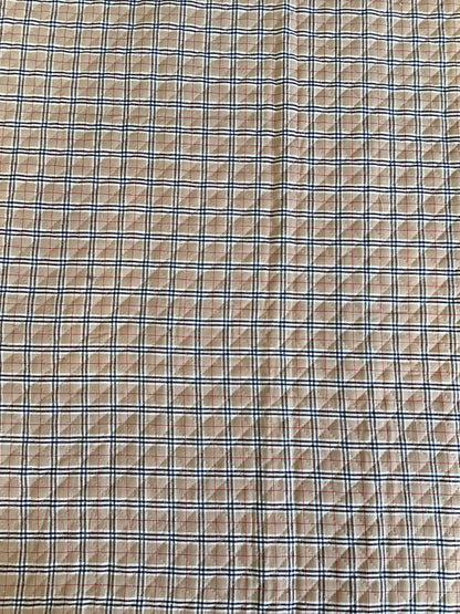 Kokka Kanda Orimono Quilted Plaid in Beige