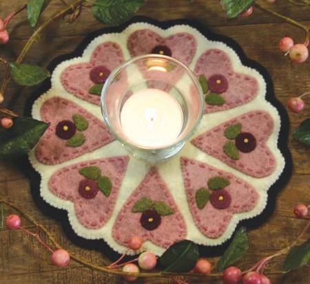 Hearts and Flowers Candle Mat Kit
