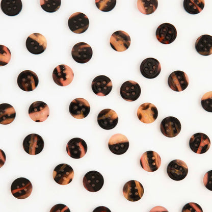Sarah Hearts Labels: Tortoise Shell Buttons- Multiple Sizes