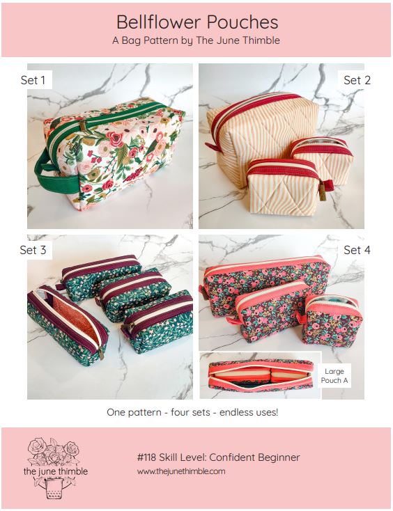 Bellflower Pouches Pattern