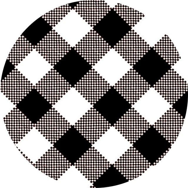 Splash Fabric: Laminated Cotton in Black Gingham