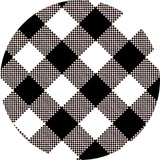 Splash Fabric: Laminated Cotton in Black Gingham