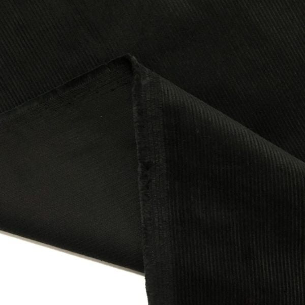Corduroy 16 Wale: Black