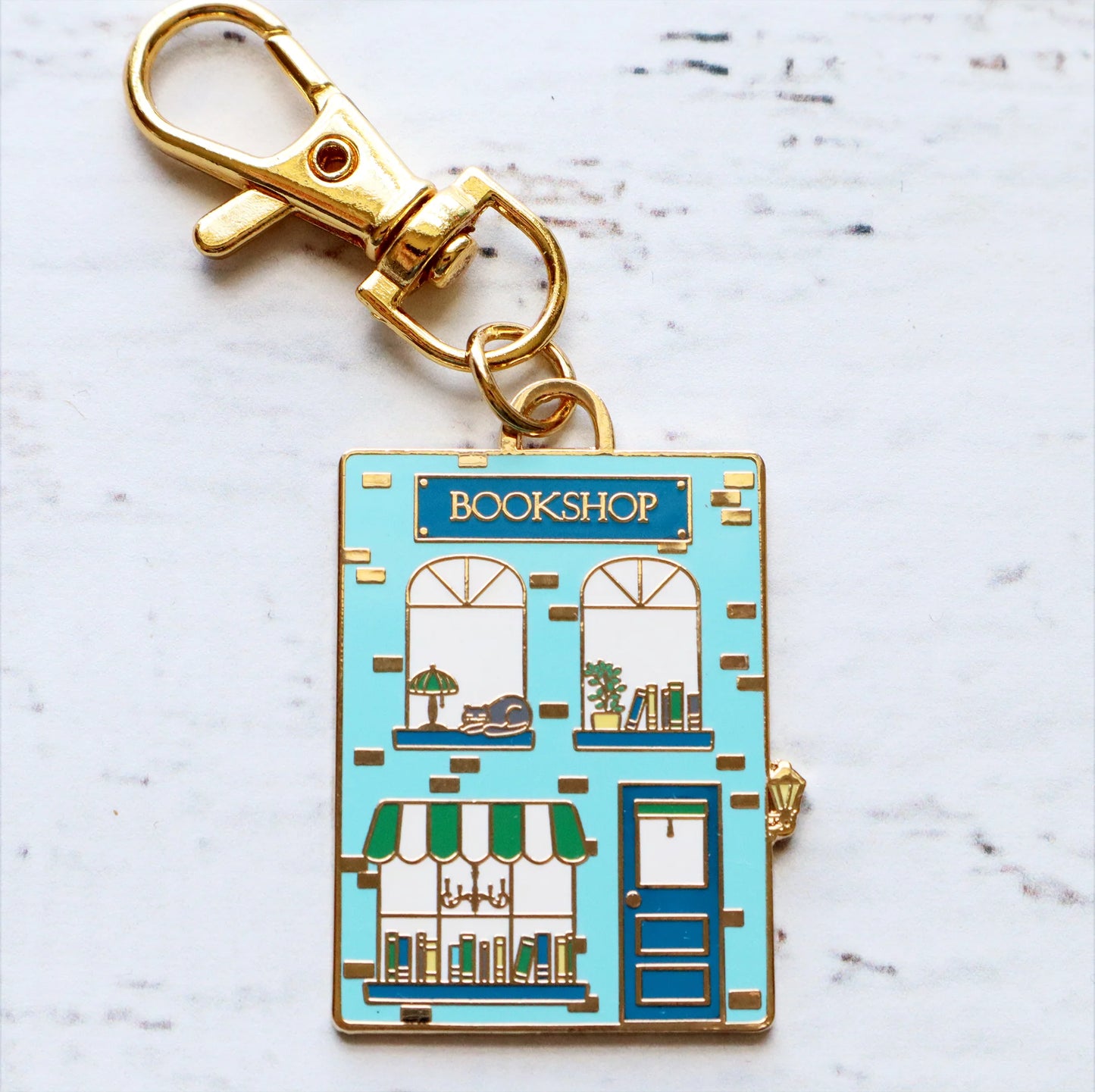 Bookshop Main Street Enamel Charm