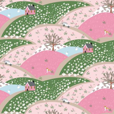 Tulip Cottage: Flower Fields in Pink