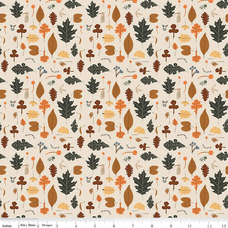 Pumpkin Spice: Leaves in Ivory