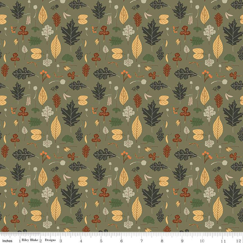 Pumpkin Spice: Leaves in Olive