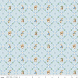 Peter Rabbit and Benjamin Bunny: Lattice in Blue