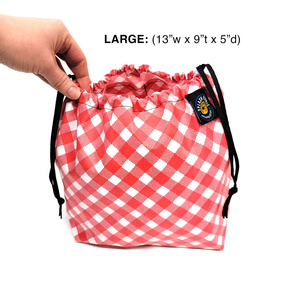 Splash Fabric: Cinch Bag Large- Multiple Colors