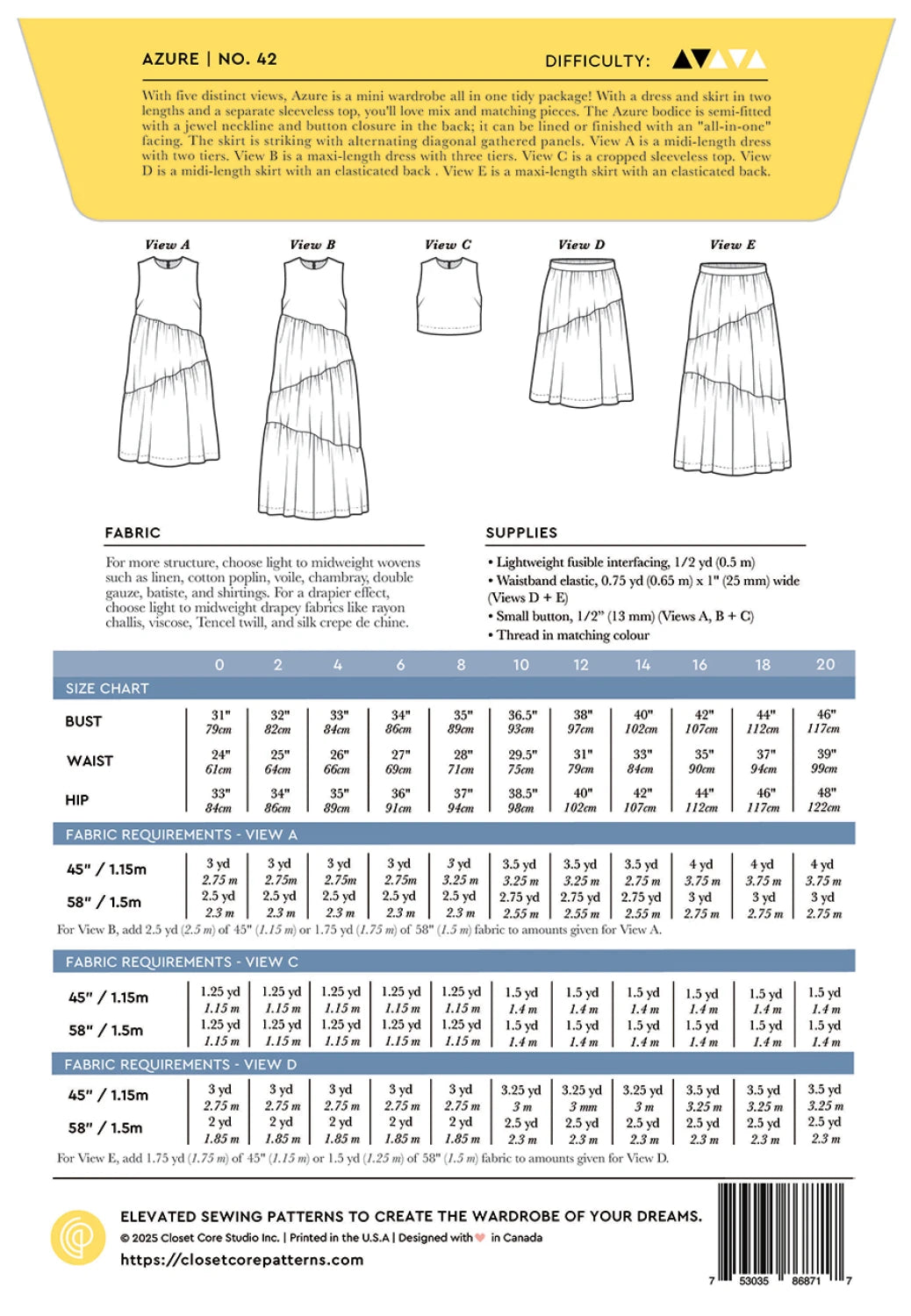 Closet Core: Azure Dress Top and Skirt