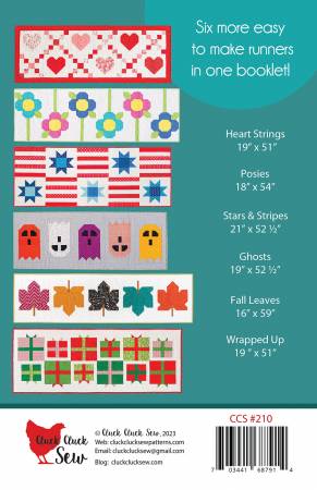 Modern Holiday Table Runners Quilt Patterns (Vol. 2)