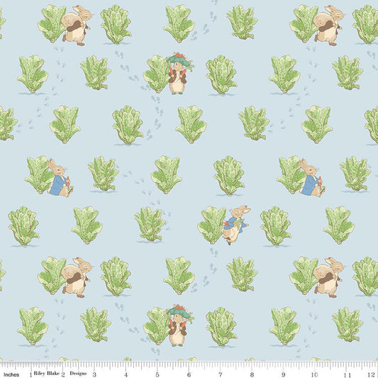 Peter Rabbit and Benjamin Bunny: Lettuce Patch in Blue