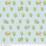 Peter Rabbit and Benjamin Bunny: Lettuce Patch in Blue
