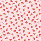 Poplin Print: Kids Land in Strawberry Bunnies