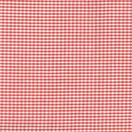 Seersucker Stripe/Check in Coral