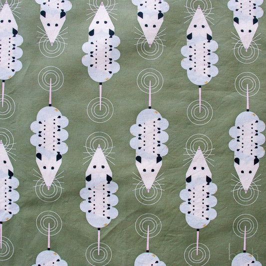 Passel of Possums Sage Canvas