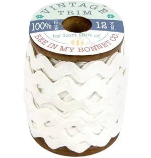 1/4" Vintage Trim Ric-Rac - 12 yard pack (Multiple Colors & Sizes)
