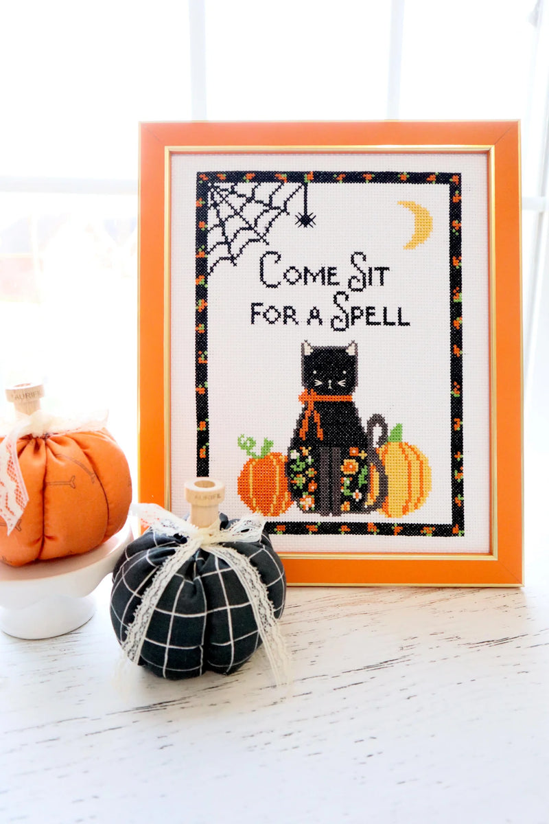 Come Sit for a Spell Cross Stitch Pattern