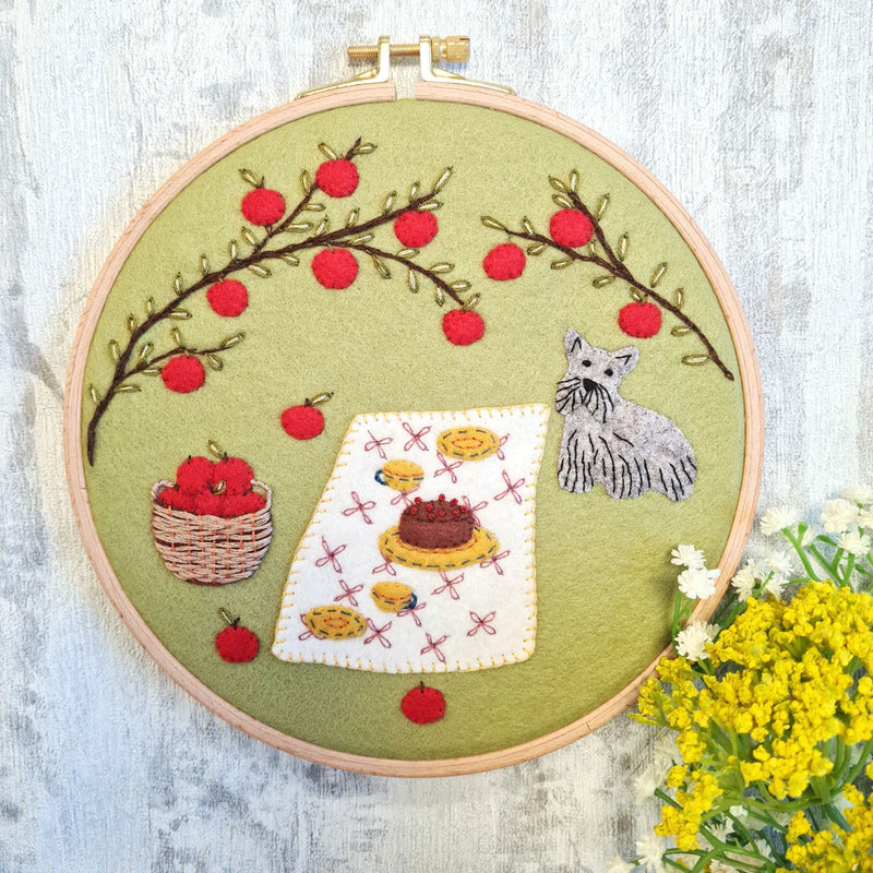 Picnic in the Orchard Applique Hoop Kit