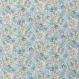 Floral Cotton Shirting in Aqua
