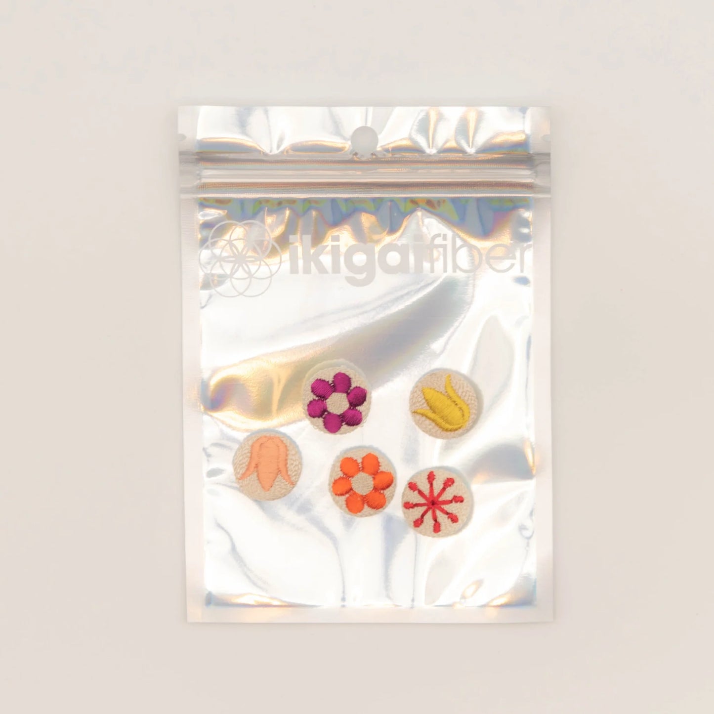 Ikigai: Embroidered Buttons - Multiple Designs