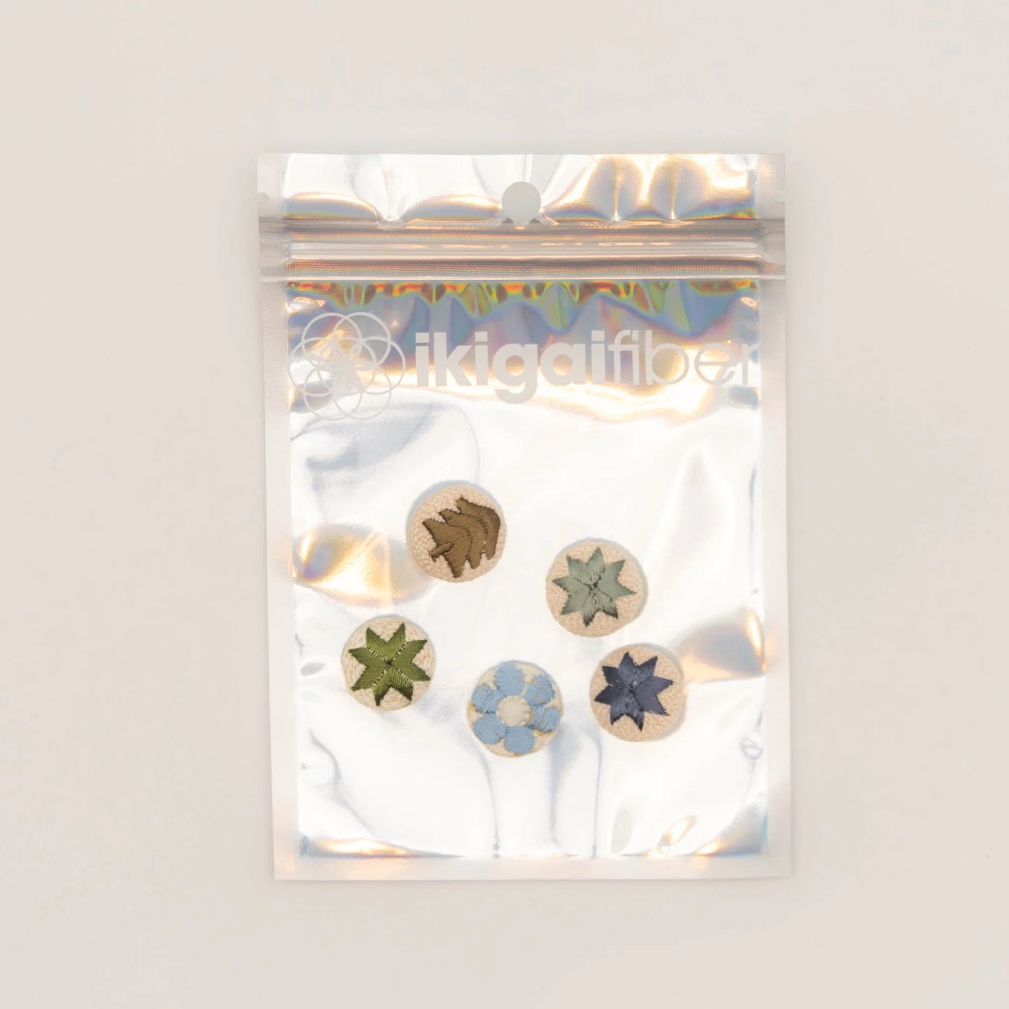 Ikigai: Embroidered Buttons - Multiple Designs