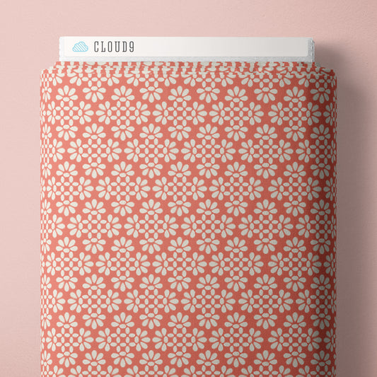 Garden Reverie: Eyelet in Coral