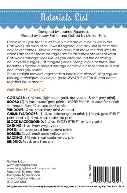 Countryside Cottage Quilt Pattern