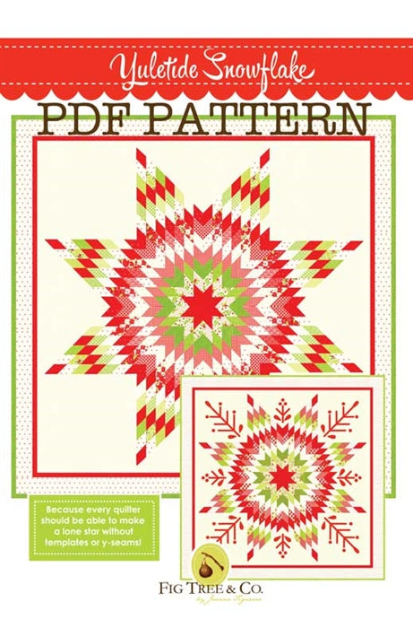 Yuletide Snowflake Quilt Pattern