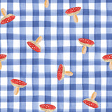 Garden Explorer: Toadstool Gingham in Indigo
