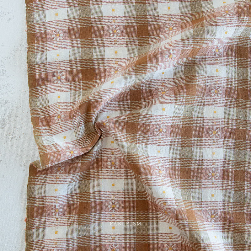 Golden Hour: Daisy Plaid in Rose Gold