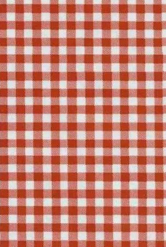 Oilcloth in Red Gingham