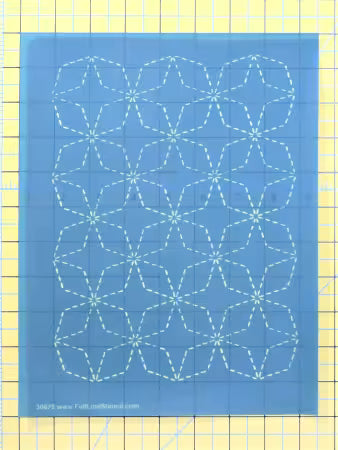 Full Line Stencil Sashiko Stitch in Multiple Designs