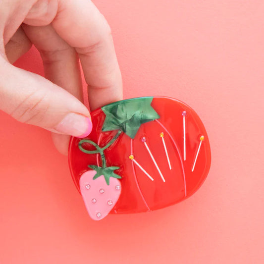 Sarah Hearts: Sewing Tomato Pincushion French Barrette
